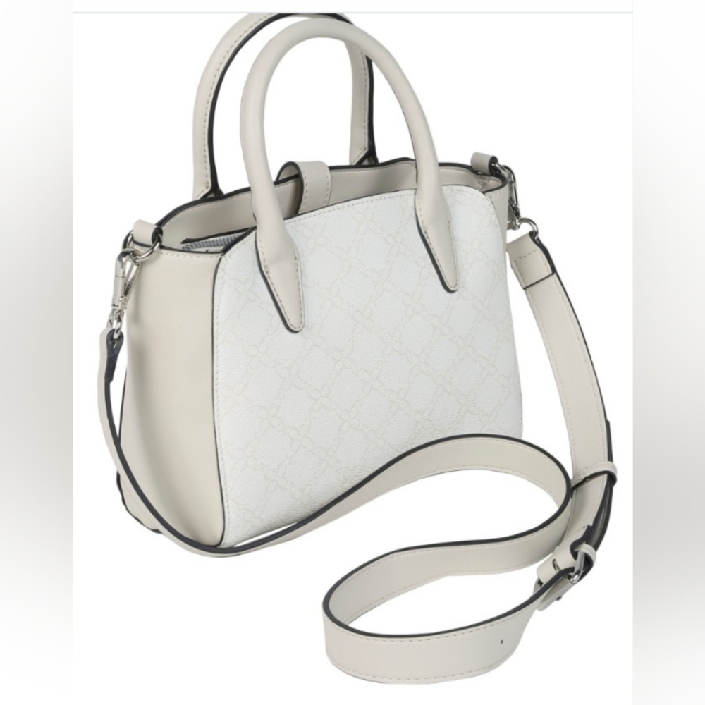 Nine West White and Black Satchel - Picture 7 of 9